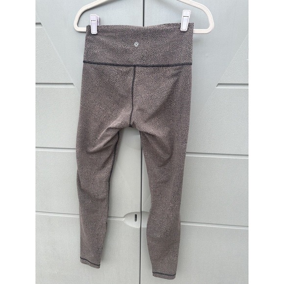 Lululemon Wunder Under Hi-Rise Full-On Luxtreme Mauve Dots Full Length SZ6 READ - Picture 7 of 8